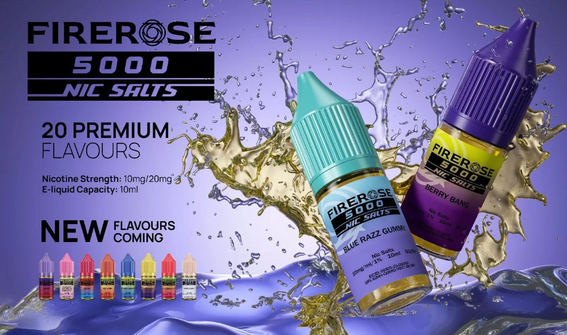ELUX Firerose 5000 Nic Salts 10ml E Liquid 10mg , 20mg Vape Juice elux Nic Salt