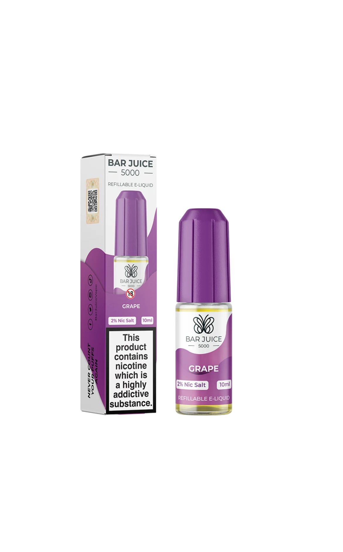BAR JUICE 5000 Nic Salt 10ml E Liquid 10mg 20mg 50/50 VG/PG