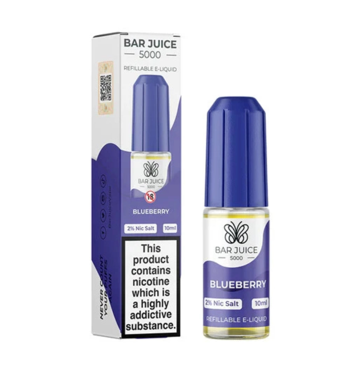 BAR JUICE 5000 Nic Salt 10ml E Liquid 10mg 20mg 50/50 VG/PG