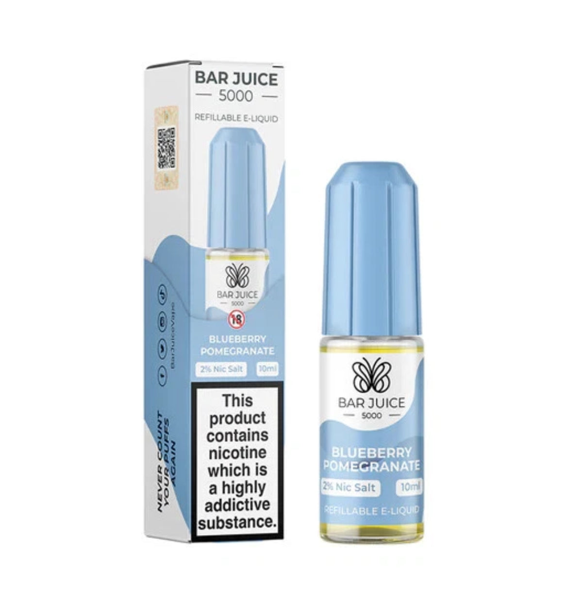 BAR JUICE 5000 Nic Salt 10ml E Liquid 10mg 20mg 50/50 VG/PG