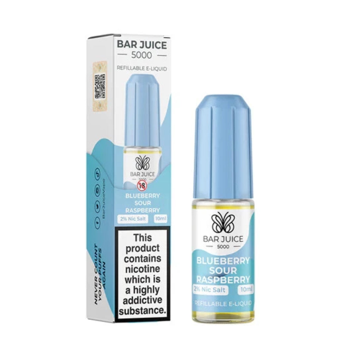 BAR JUICE 5000 Nic Salt 10ml E Liquid 10mg 20mg 50/50 VG/PG