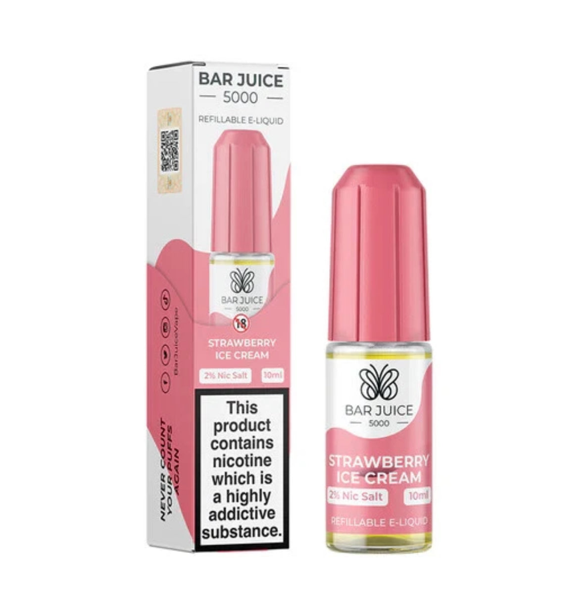 BAR JUICE 5000 Nic Salt 10ml E Liquid 10mg 20mg 50/50 VG/PG