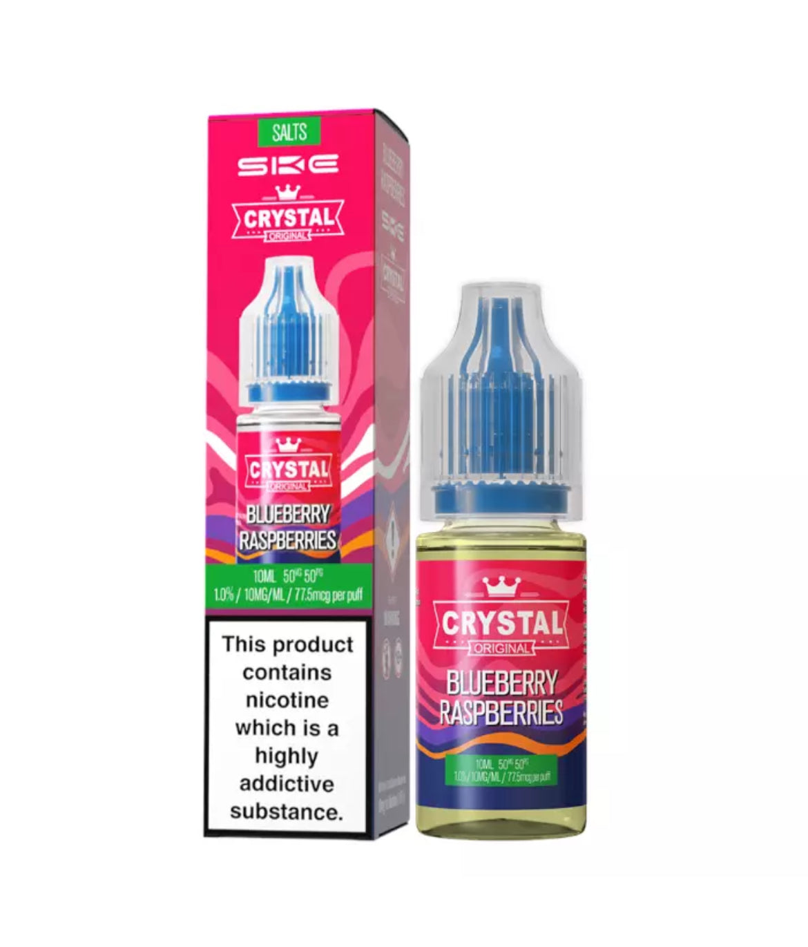 SKE Crystal Nic Salts 10ml E-Liquid | 10mg , 20mg Vape Juice 50VG/50PG