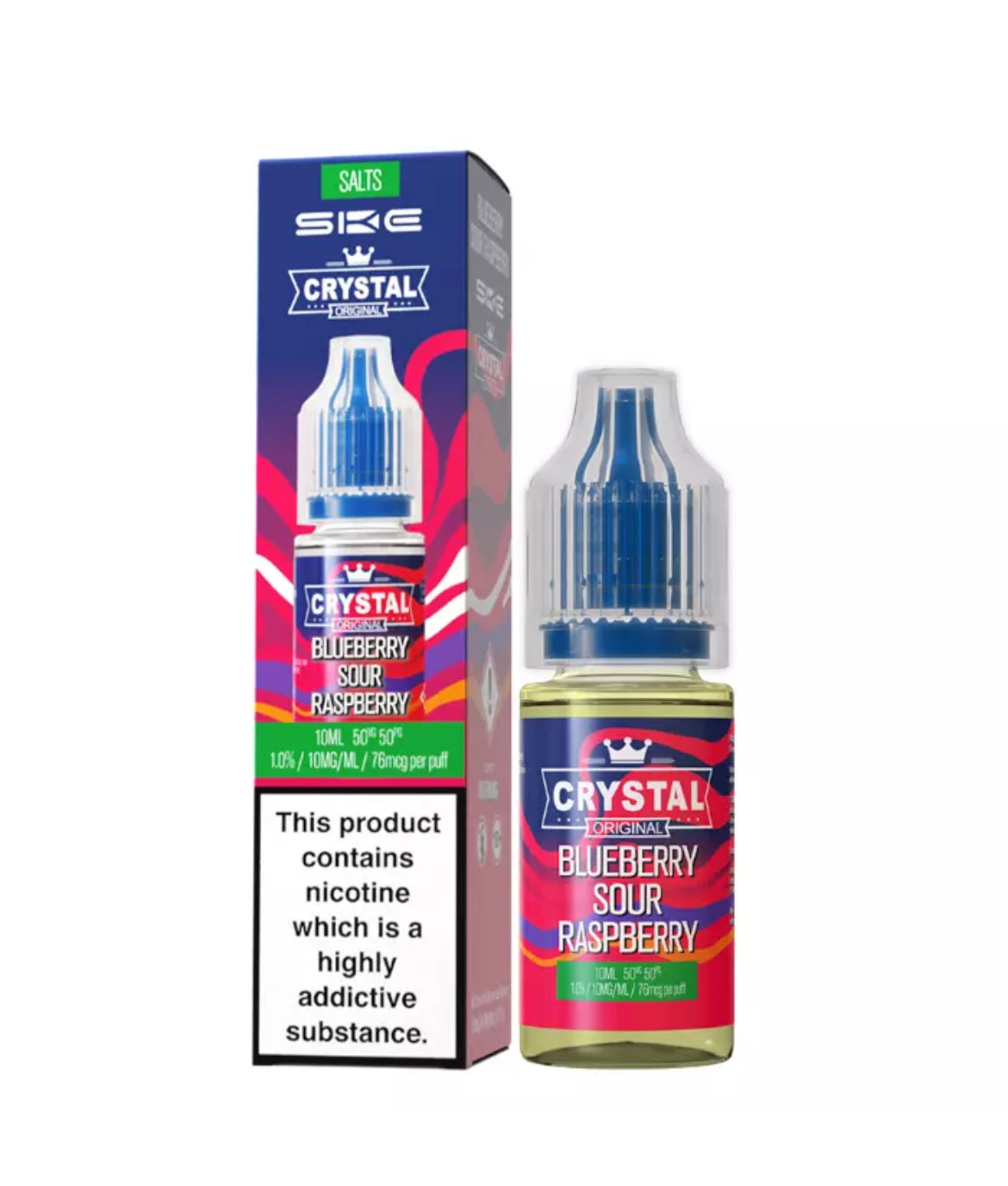SKE Crystal Nic Salts 10ml E-Liquid | 10mg , 20mg Vape Juice 50VG/50PG