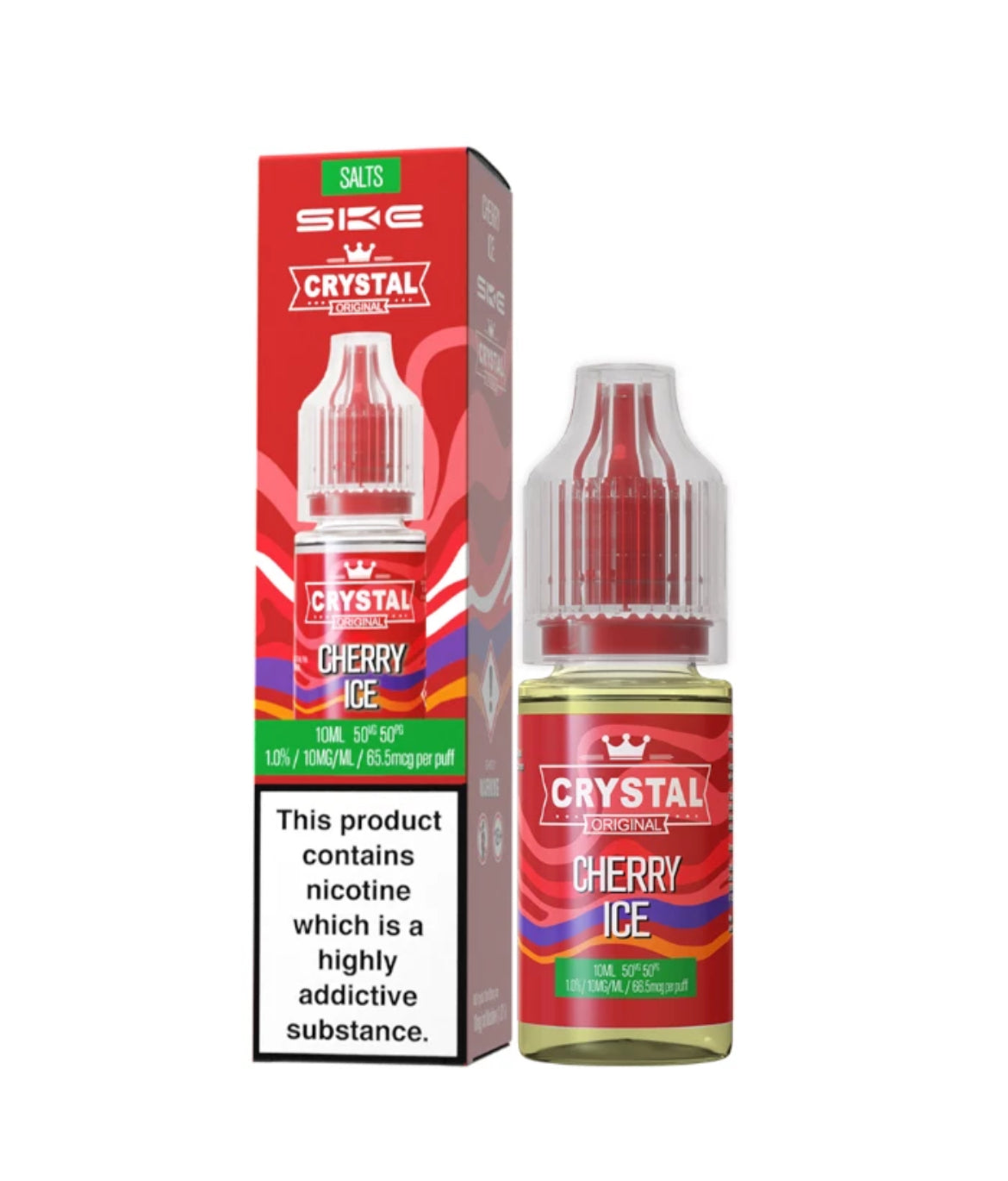 SKE Crystal Nic Salts 10ml E-Liquid | 10mg , 20mg Vape Juice 50VG/50PG