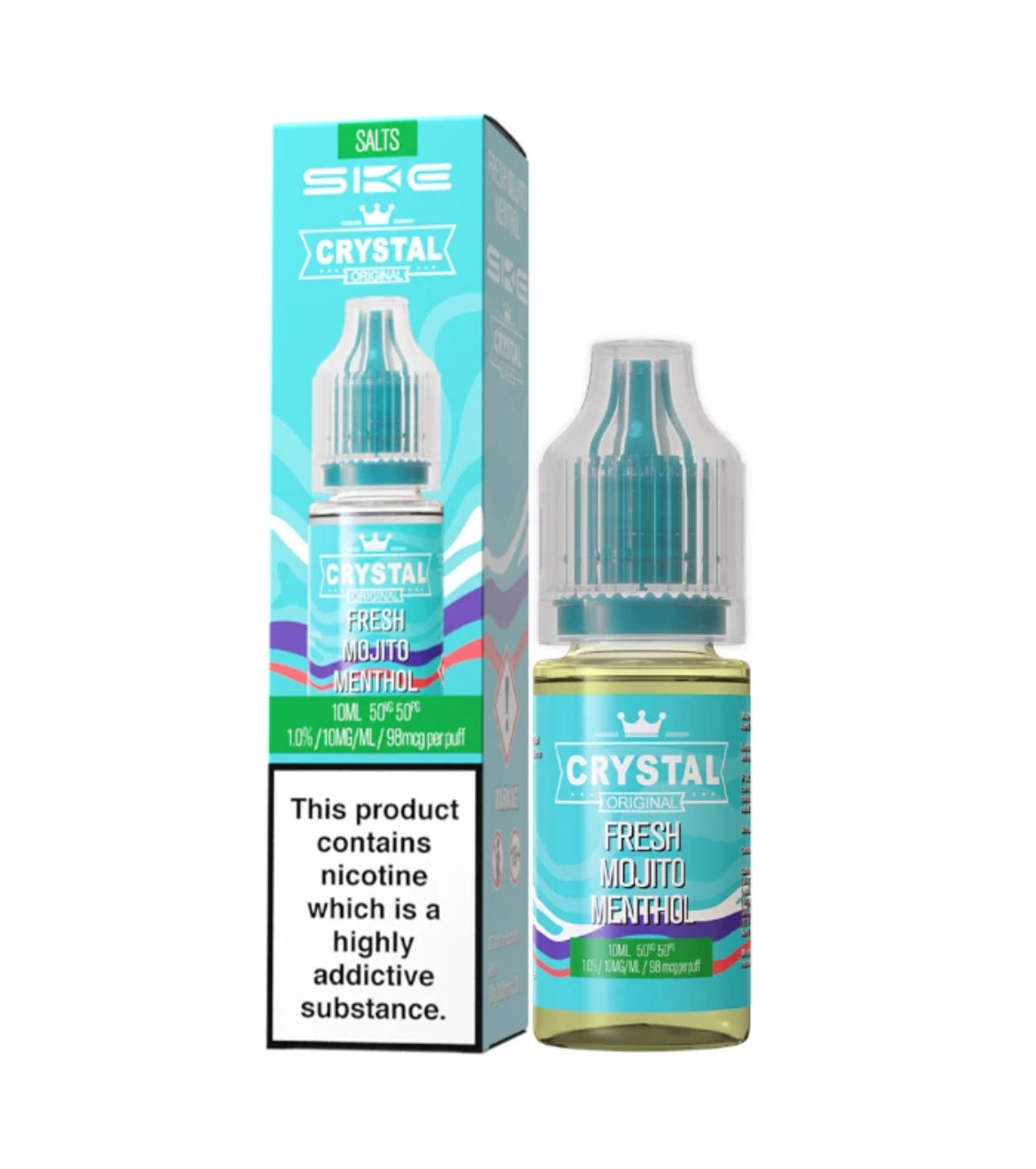 SKE Crystal Nic Salts 10ml E-Liquid | 10mg , 20mg Vape Juice 50VG/50PG