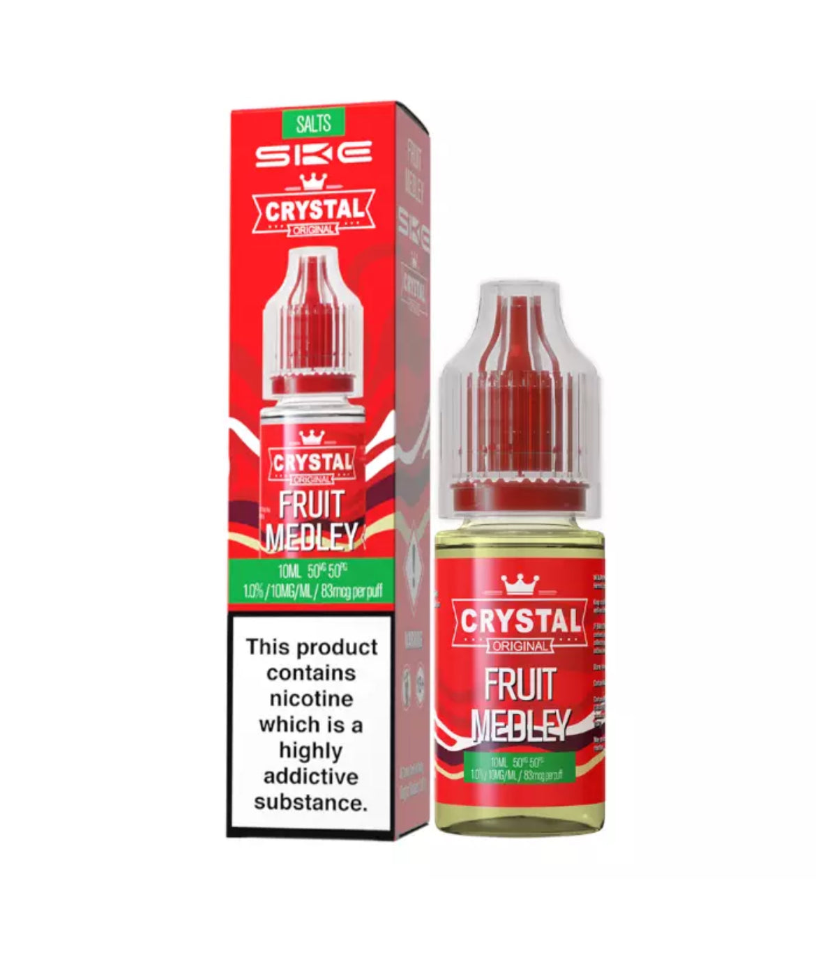 SKE Crystal Nic Salts 10ml E-Liquid | 10mg , 20mg Vape Juice 50VG/50PG