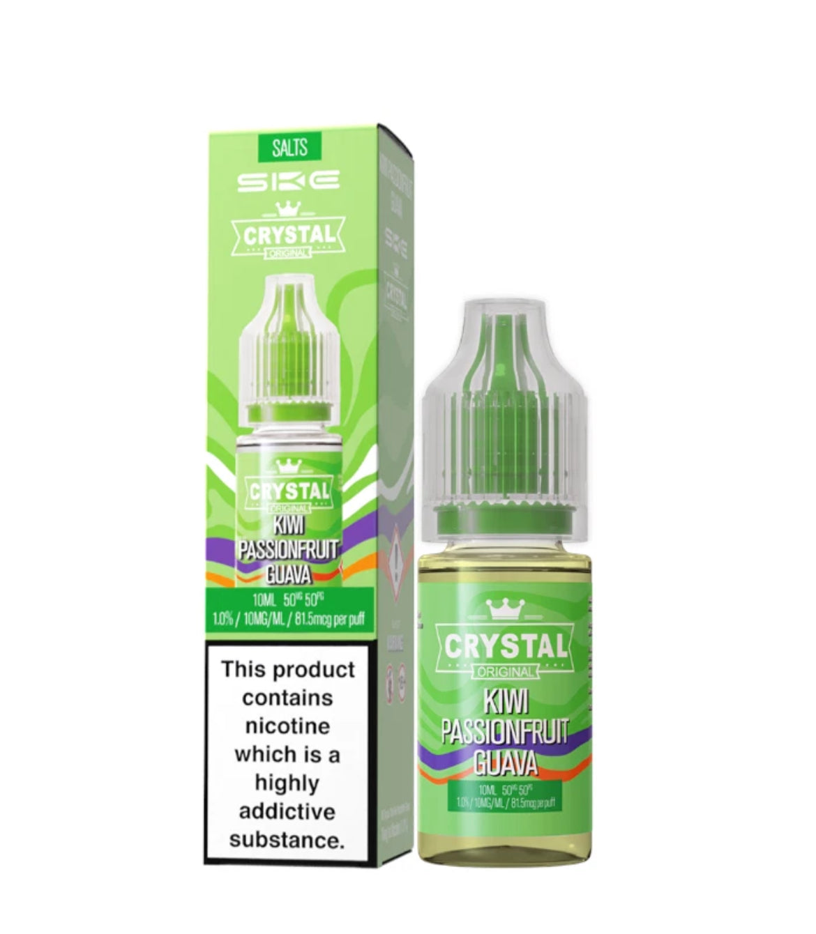 SKE Crystal Nic Salts 10ml E-Liquid | 10mg , 20mg Vape Juice 50VG/50PG
