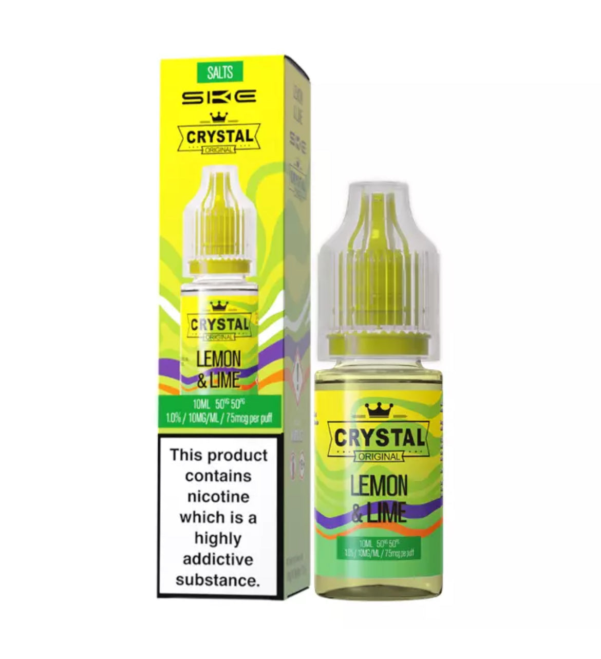 SKE Crystal Nic Salts 10ml E-Liquid | 10mg , 20mg Vape Juice 50VG/50PG