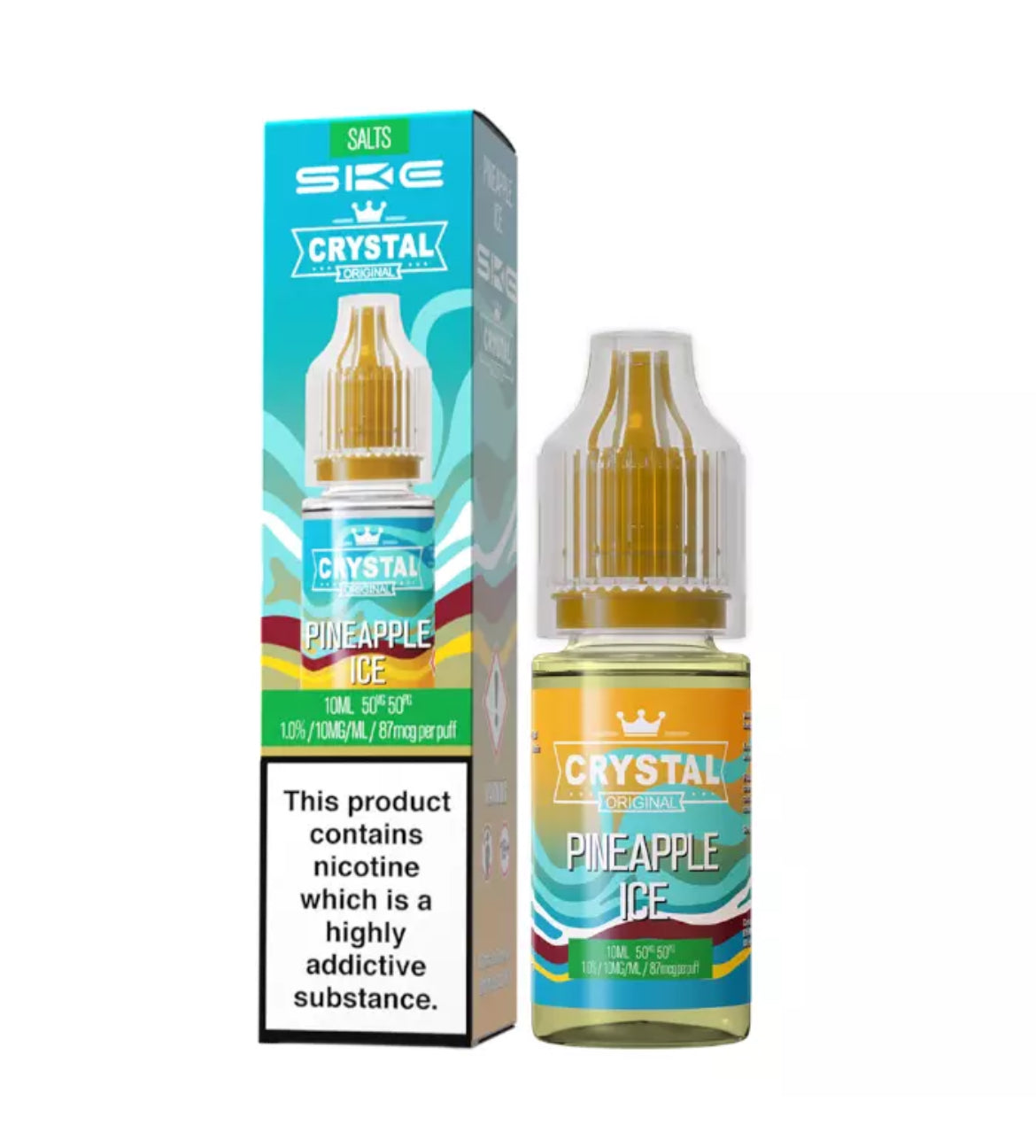 SKE Crystal Nic Salts 10ml E-Liquid | 10mg , 20mg Vape Juice 50VG/50PG