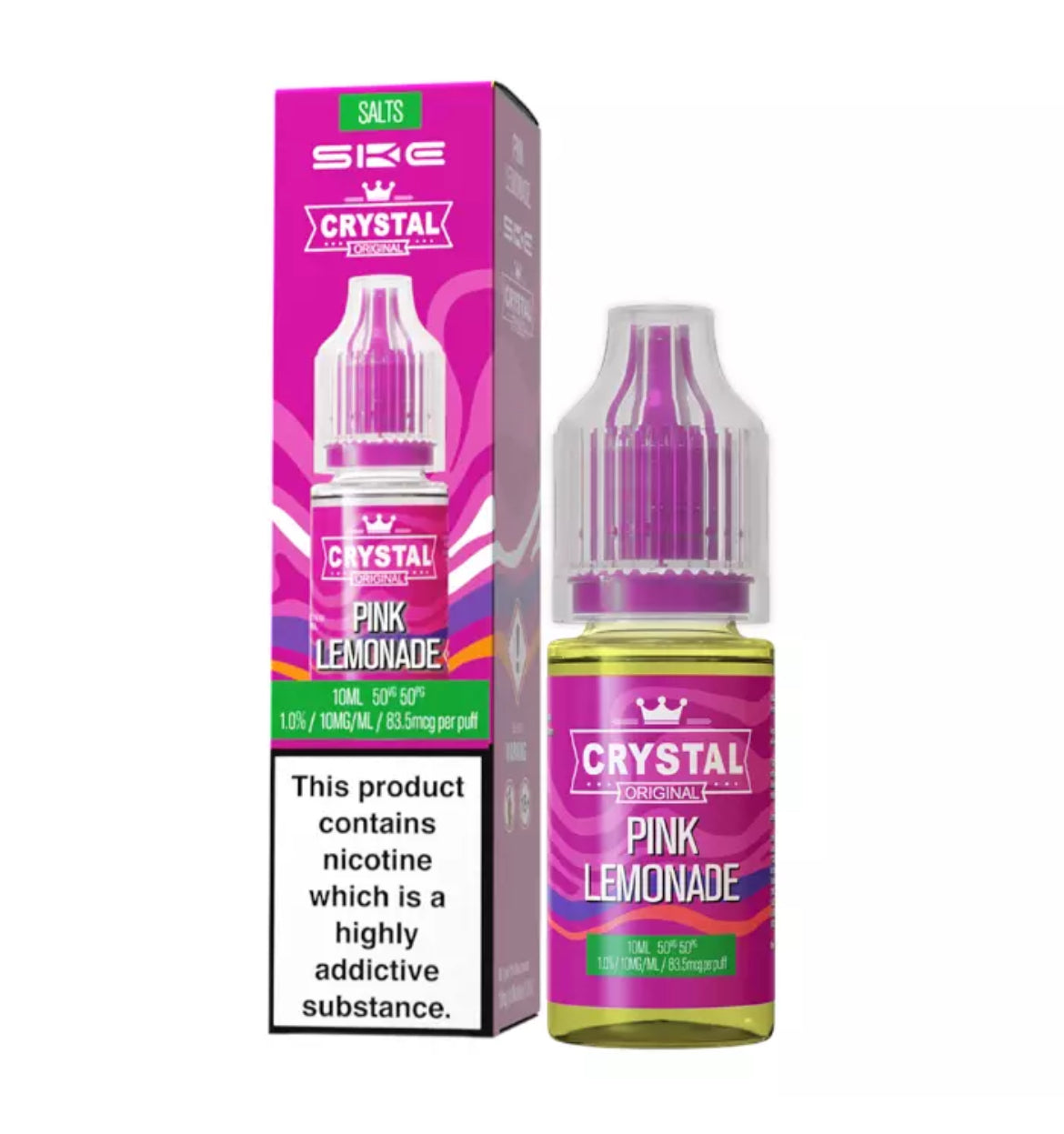 SKE Crystal Nic Salts 10ml E-Liquid | 10mg , 20mg Vape Juice 50VG/50PG