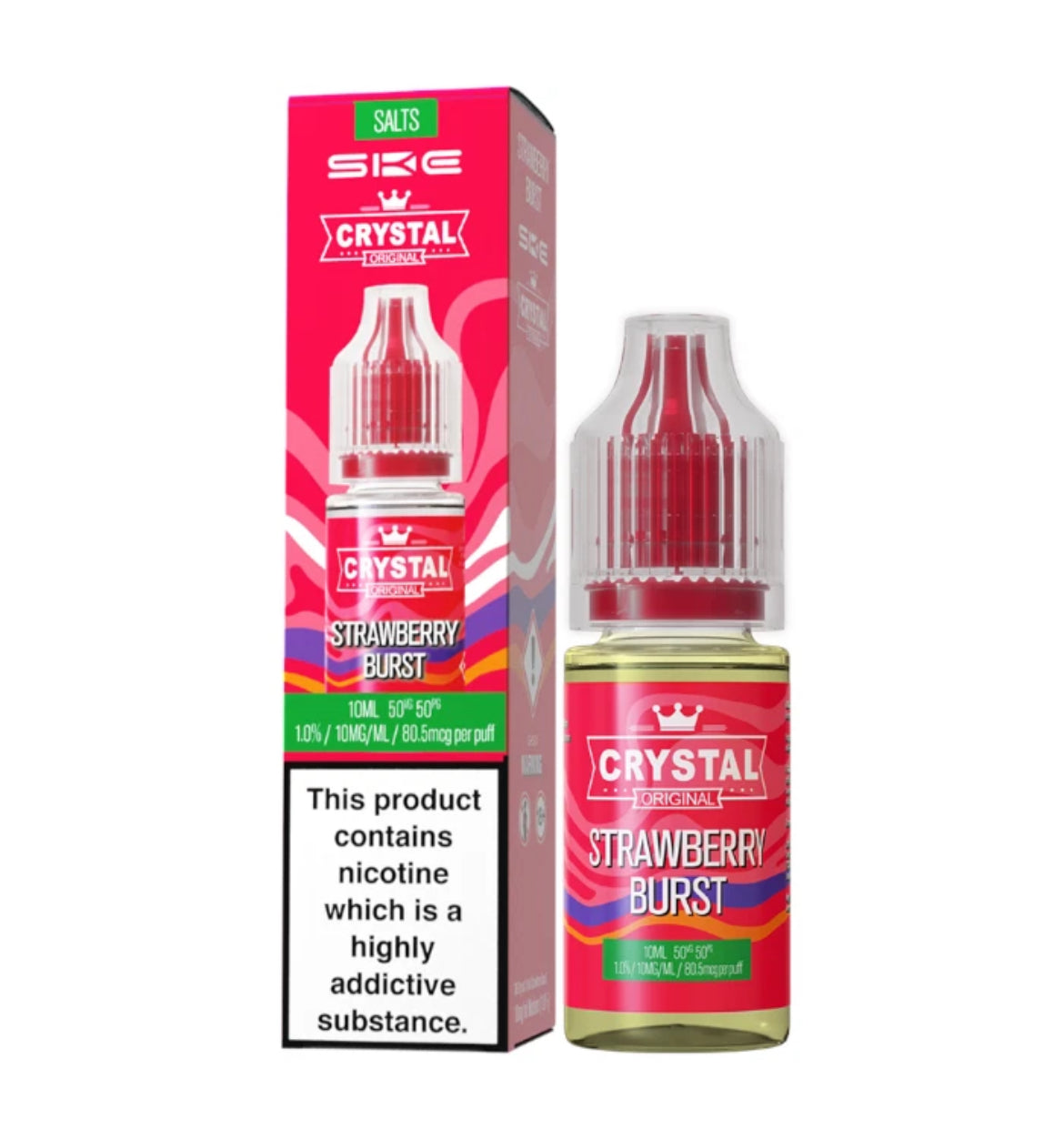 SKE Crystal Nic Salts 10ml E-Liquid | 10mg , 20mg Vape Juice 50VG/50PG