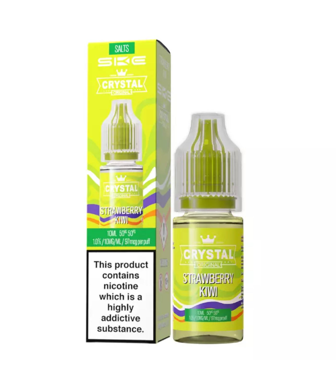 SKE Crystal Nic Salts 10ml E-Liquid | 10mg , 20mg Vape Juice 50VG/50PG