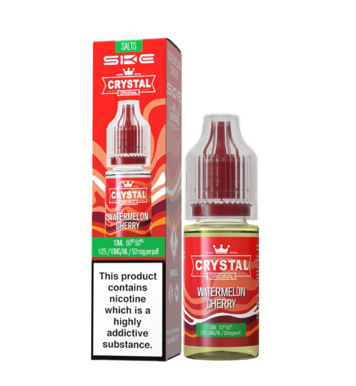 SKE Crystal Nic Salts 10ml E-Liquid | 10mg , 20mg Vape Juice 50VG/50PG