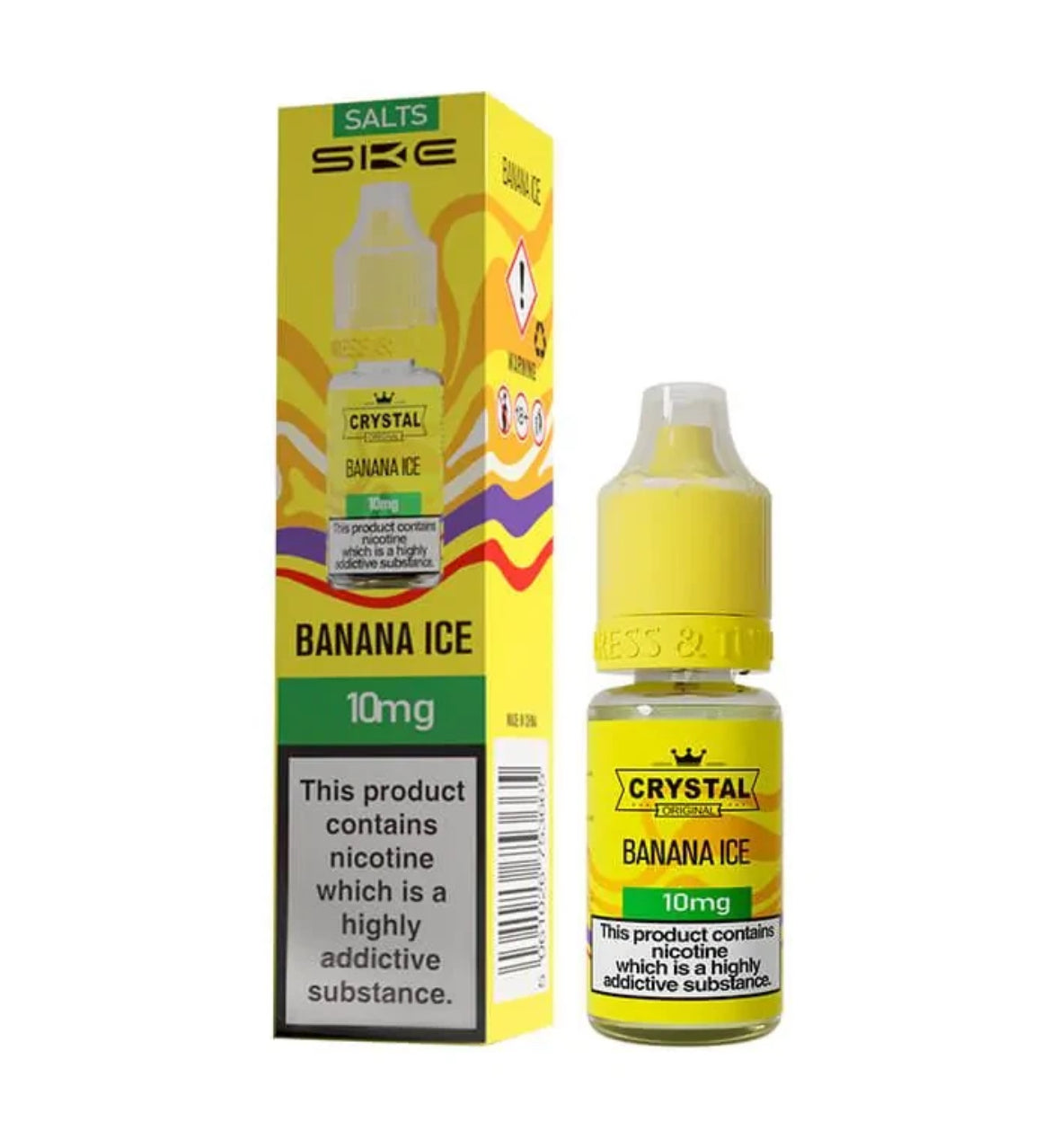 SKE Crystal Nic Salts 10ml E-Liquid | 10mg , 20mg Vape Juice 50VG/50PG