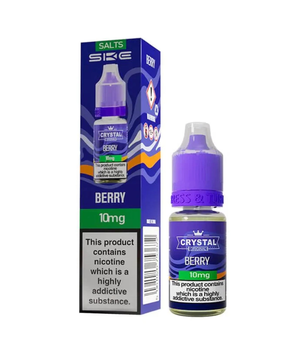 SKE Crystal Nic Salts 10ml E-Liquid | 10mg , 20mg Vape Juice 50VG/50PG