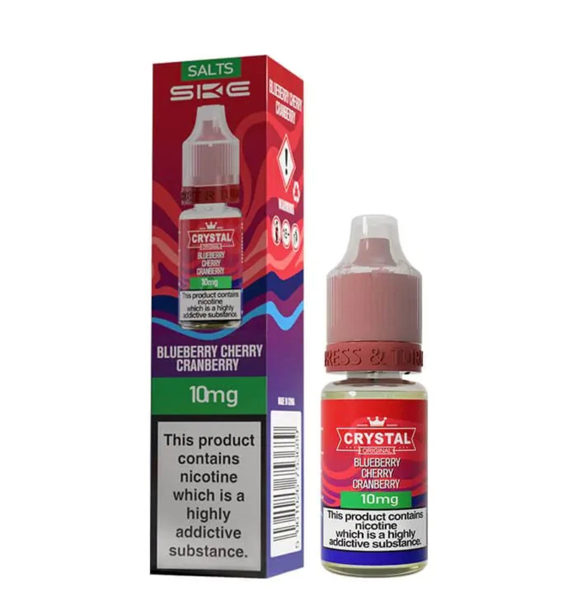 SKE Crystal Nic Salts 10ml E-Liquid | 10mg , 20mg Vape Juice 50VG/50PG