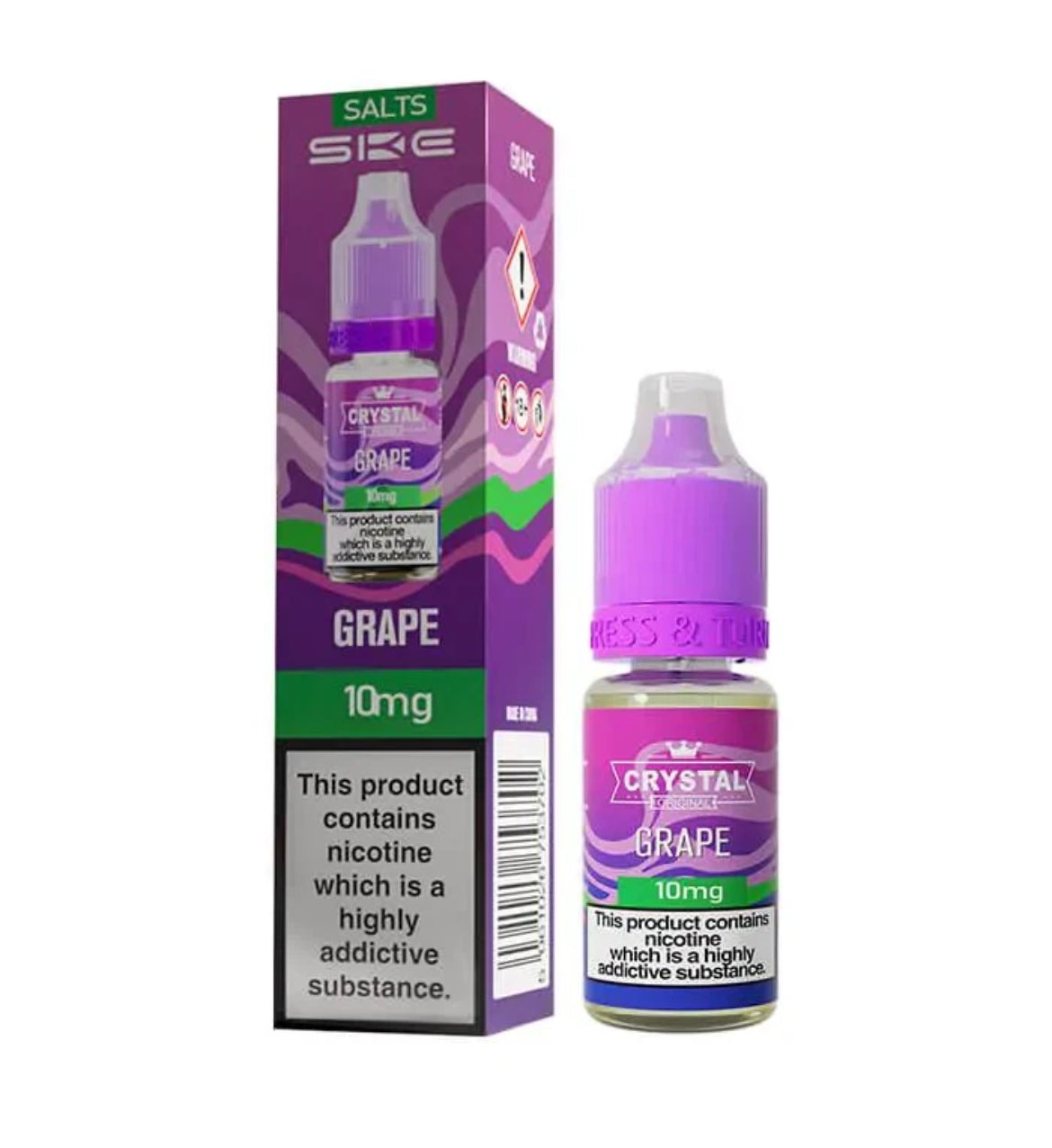 SKE Crystal Nic Salts 10ml E-Liquid | 10mg , 20mg Vape Juice 50VG/50PG