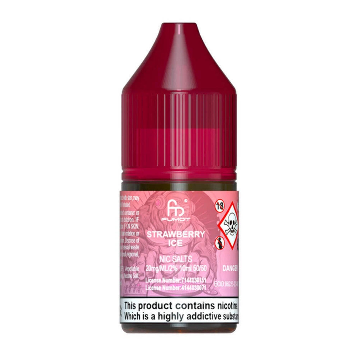 R and M Fumot 7000 Vape Juice e liquid 10/20 mg Pod Kit Nic Salt 10ml 50/50