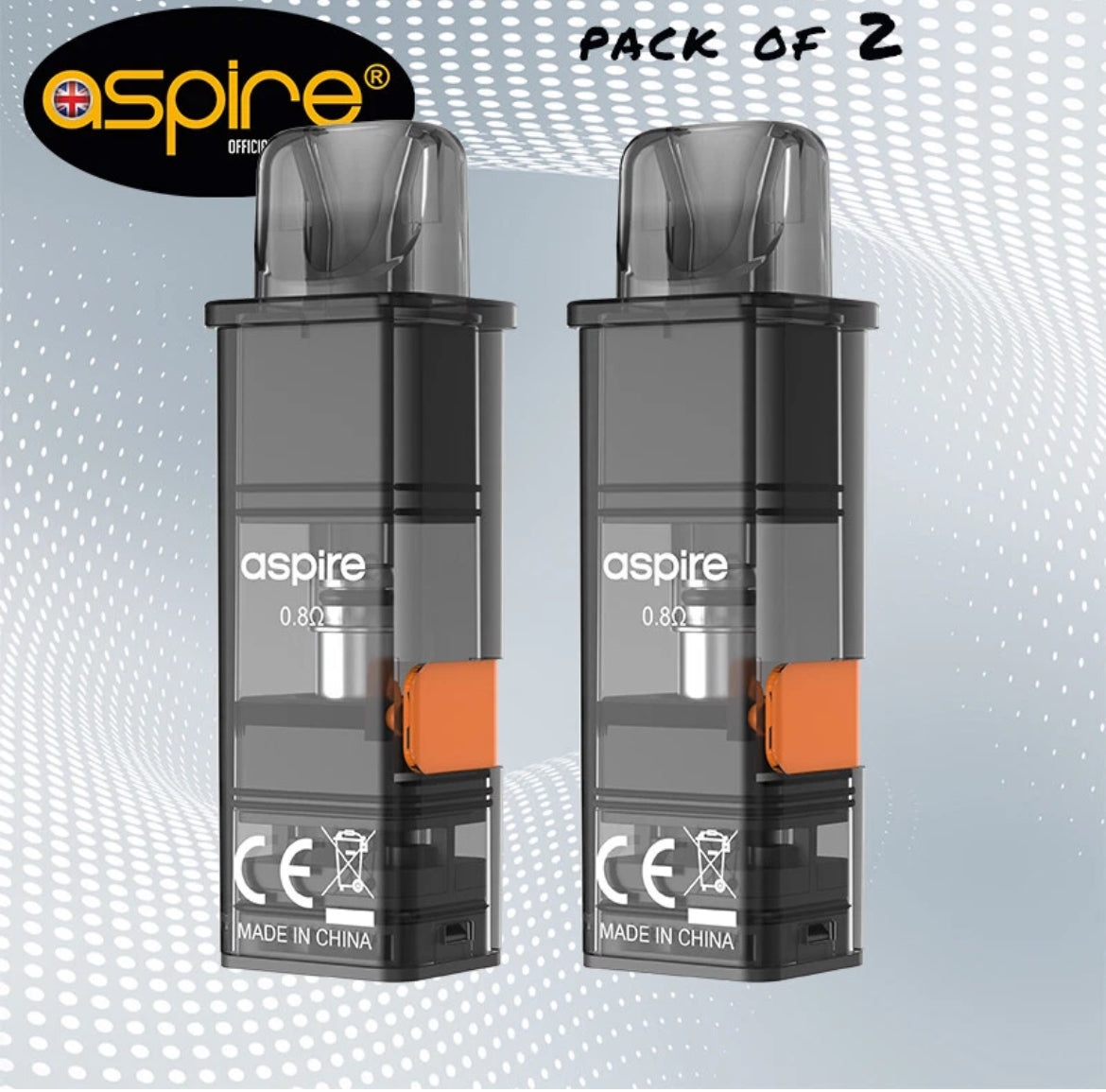 Aspire Gotek X Replacement Pods 0.6 ohm 0.8 ohm XL  Pack of 2