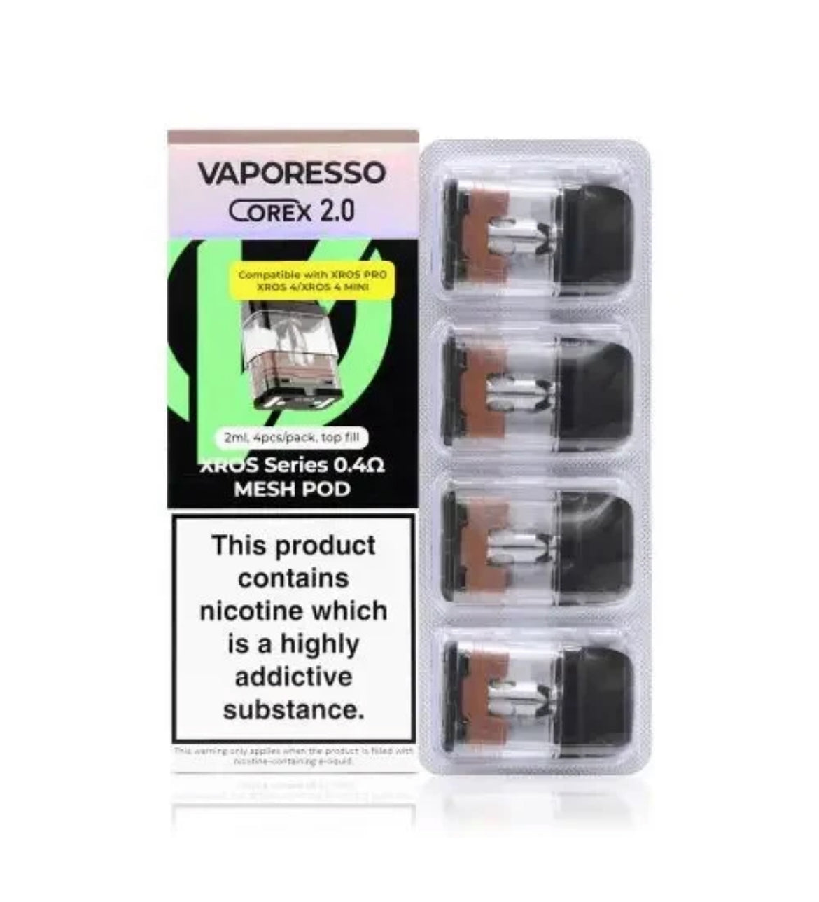 Vaporesso Xros  Pods Replacement Pod FOR Pods Kits 0.6 0.8 1.0 1.2 Mesh
