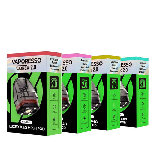 XL Vaporesso Luxe X X2 PODS Spare Pod Cartridges Luxe-X XR 0.3 0.4 0.6 0.8 Ohm