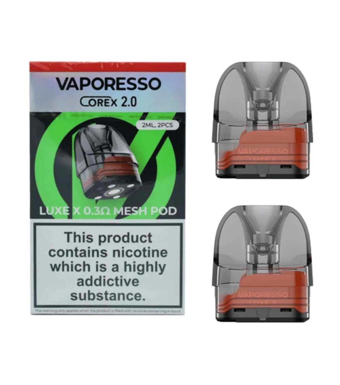 XL Vaporesso Luxe X X2 PODS Spare Pod Cartridges Luxe-X XR 0.3 0.4 0.6 0.8 Ohm