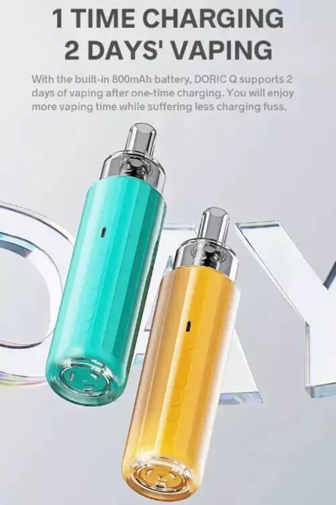 VOOPOO DORIC Q VAPE E-CIG POD KIT 2ML 18W 800MAH