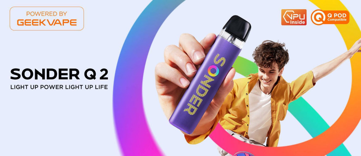 Geekvape Sonder Q2 Pod Kit 1350mAh Mod 30w ecig Vape Pen 20mg