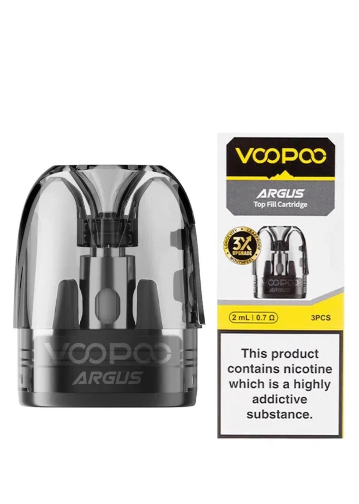 VooPoo Argus Pod  2ml Or XL Replacement Pods Refillable 2 x Pods Pack