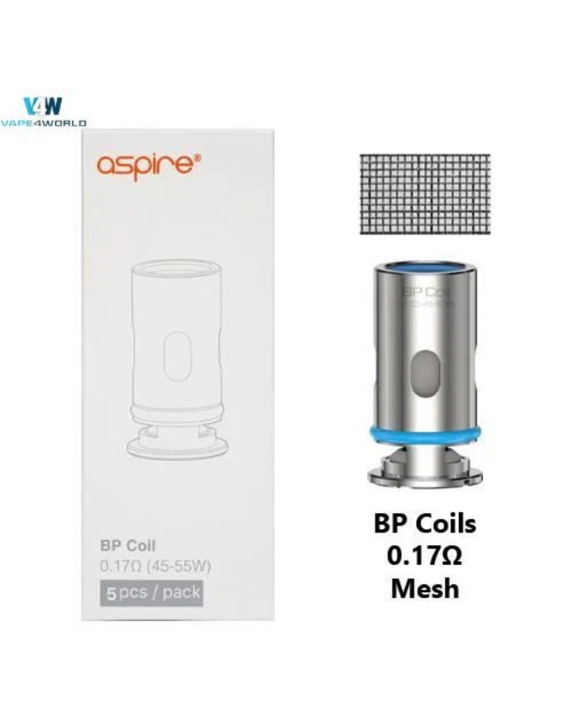 Aspire BP Stik Vape Pod Kit 80w 2500mAh Battery & Empty Pod Or BP Mesh Coil
