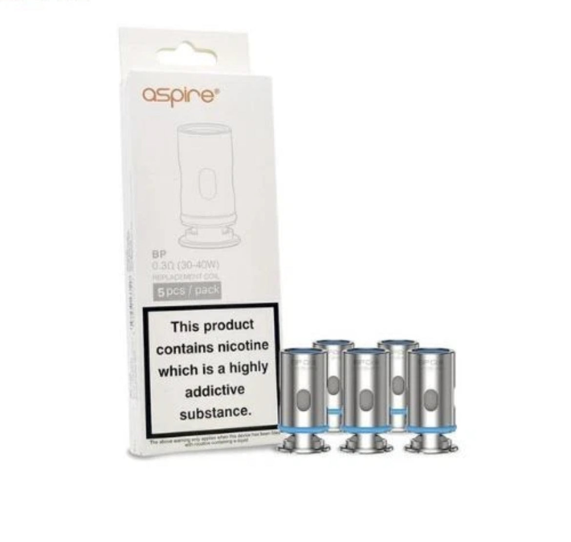 Aspire BP Stik Vape Pod Kit 80w 2500mAh Battery & Empty Pod Or BP Mesh Coil