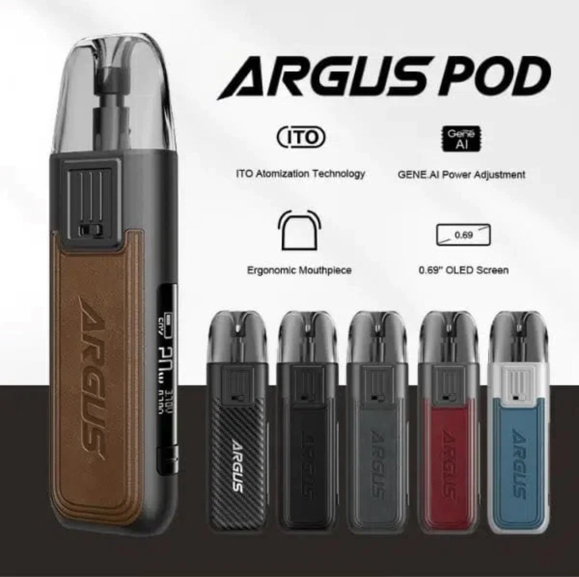 Voopoo Argus Pod Vape Kit 800mAh 20W & Refillable Pods