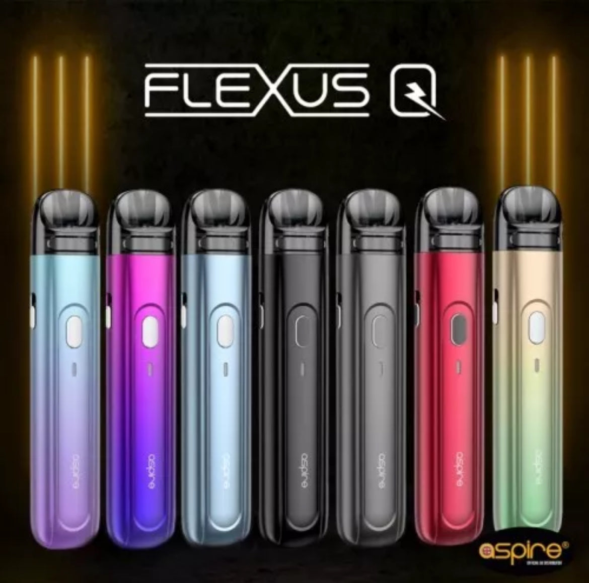 Aspire Flexus Q Pod Kit E-Cigarette Vape & Empty Pods & Coil 04, 0.6, 1.0 ohm