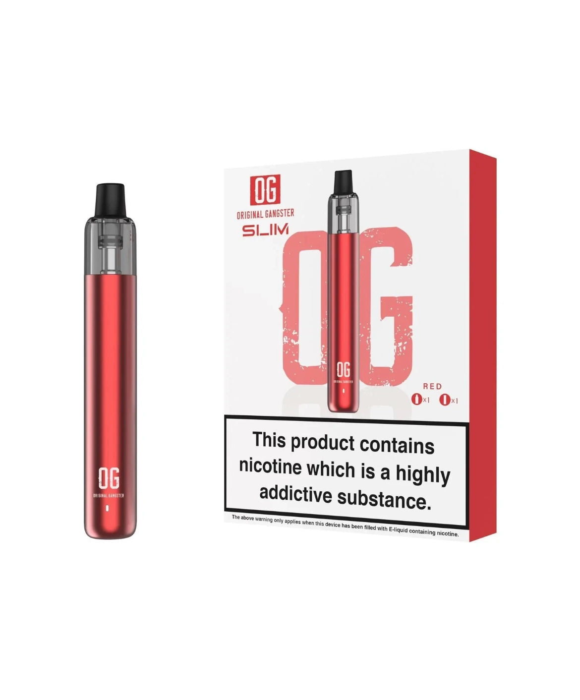 OG - Original Gangster Slim Pod Kit 550mAh &  2ML OG Pods  0.8ohm