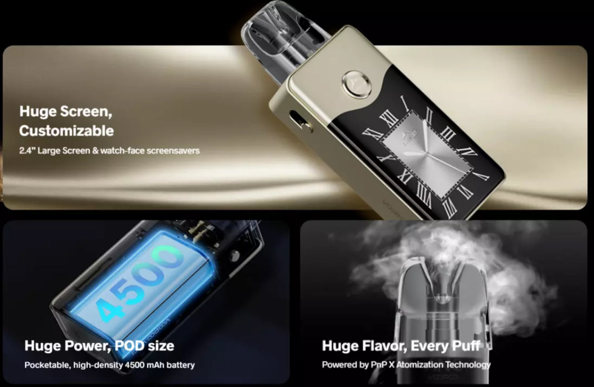 Voopoo Vinci E120 Vape Kit 5-120W 4500mAh & Voopoo PNP Coil Available In 0.3 , 0.15