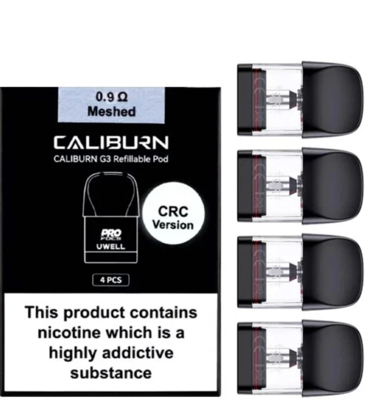 Uwell Caliburn G4 Pro Vape Kit 35W Pod System 1800mAh Touchscreen & Uwell Caliburn G3 Pods