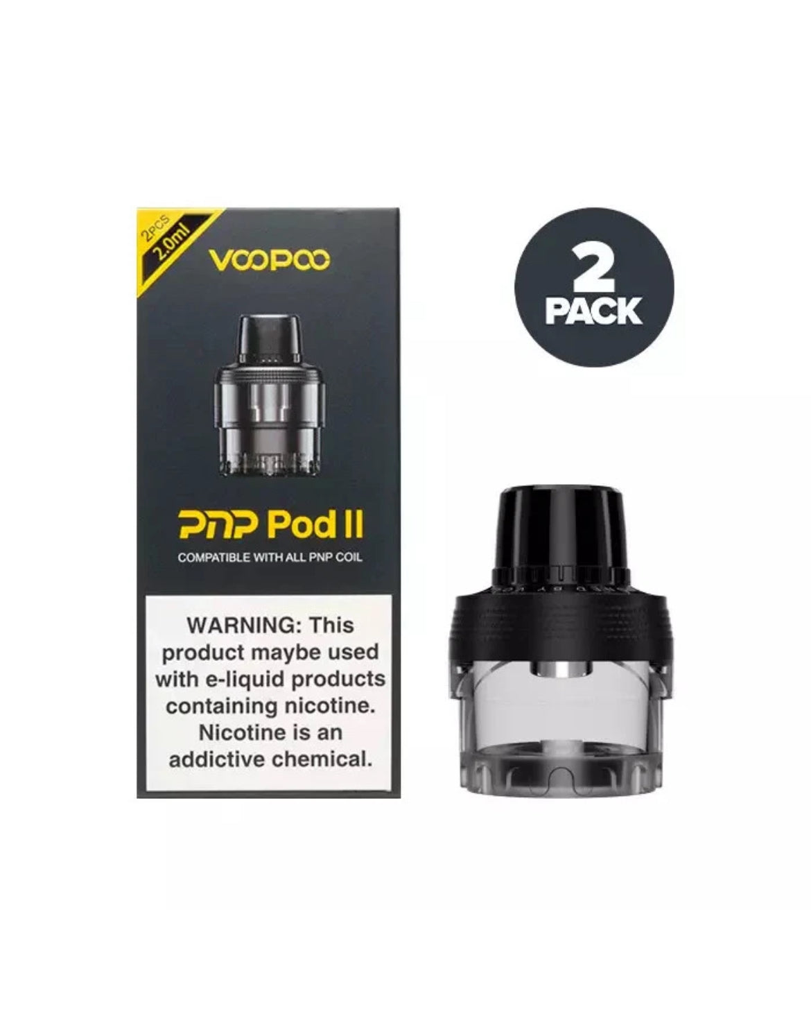VooPoo Drag E60 Vape Kit  Vape Pen E Cigarette & 2ml PNP Pod & Voopoo PNP Coil