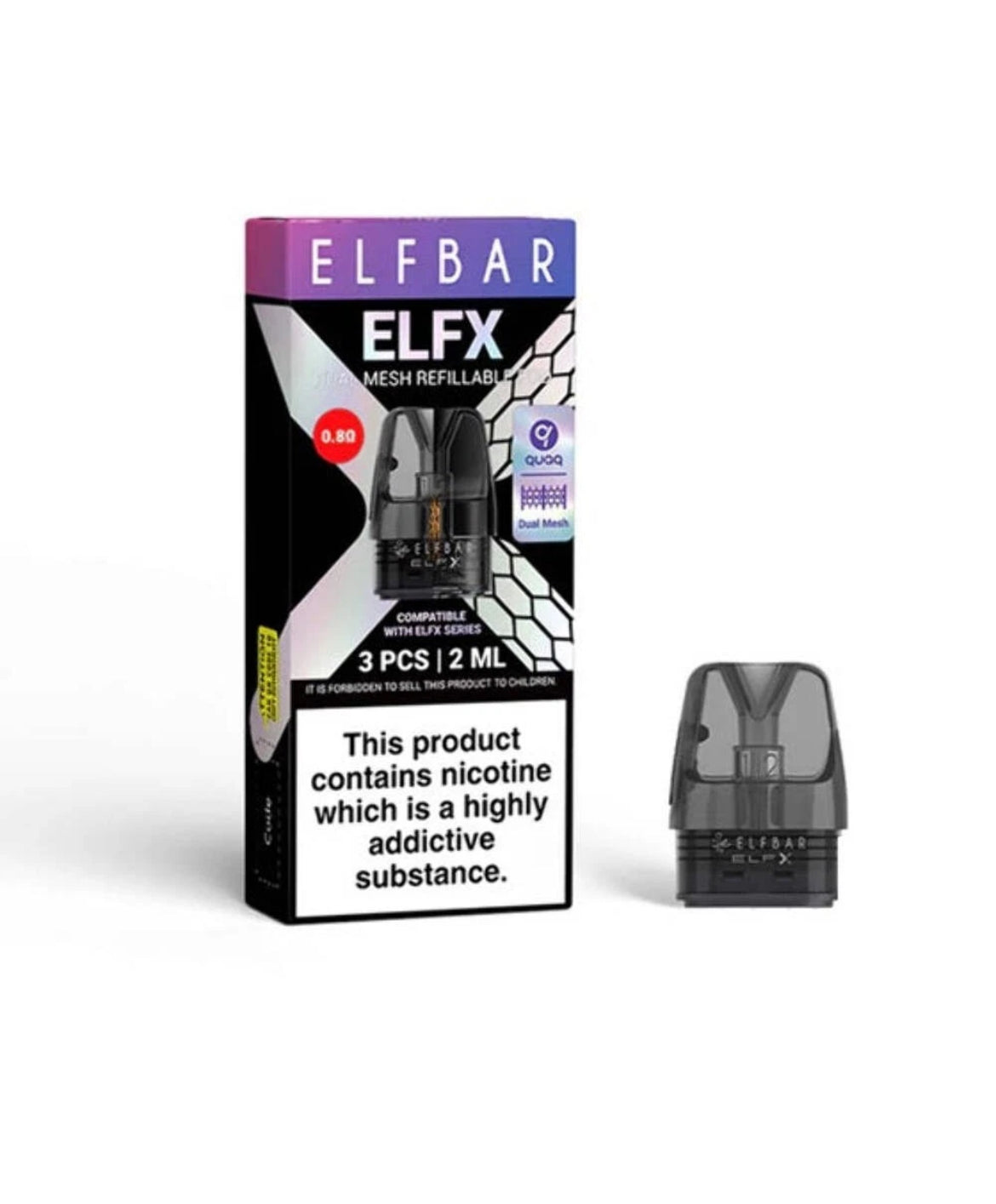 Elf Bar ELFX Mini Vape Starter Kit 1100mAh 30w Pen or  Replacement Pods