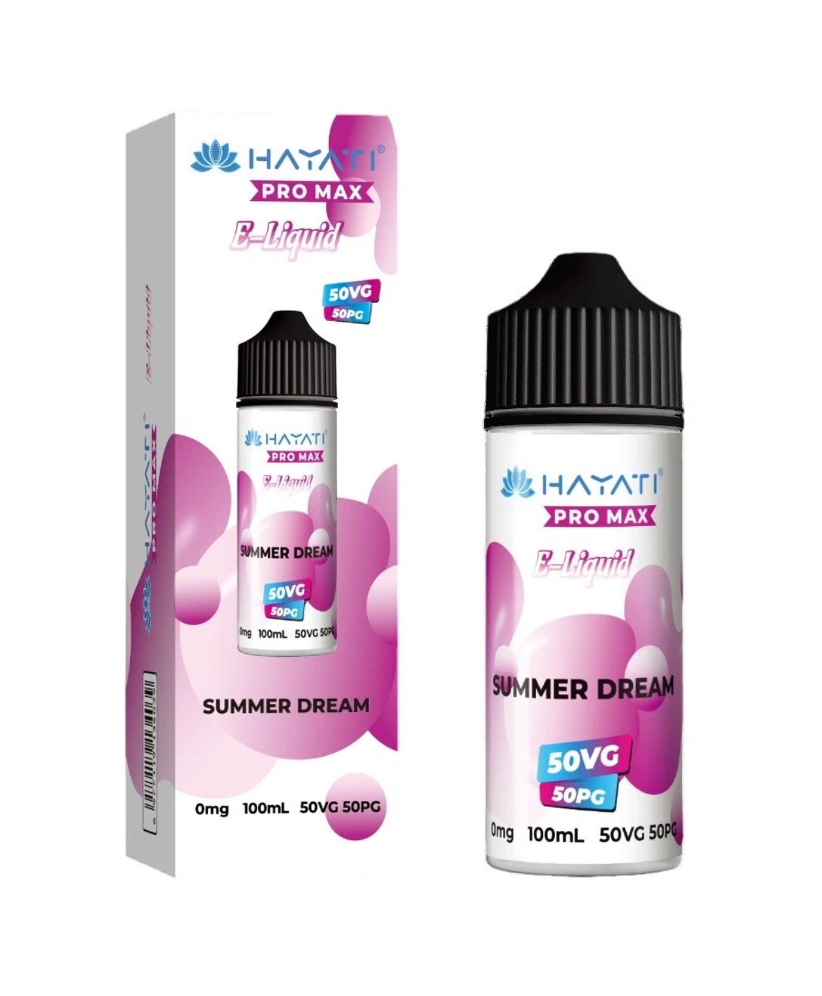 Hayati Pro Max 100ml E liquid 0mg 50/50 VGPG