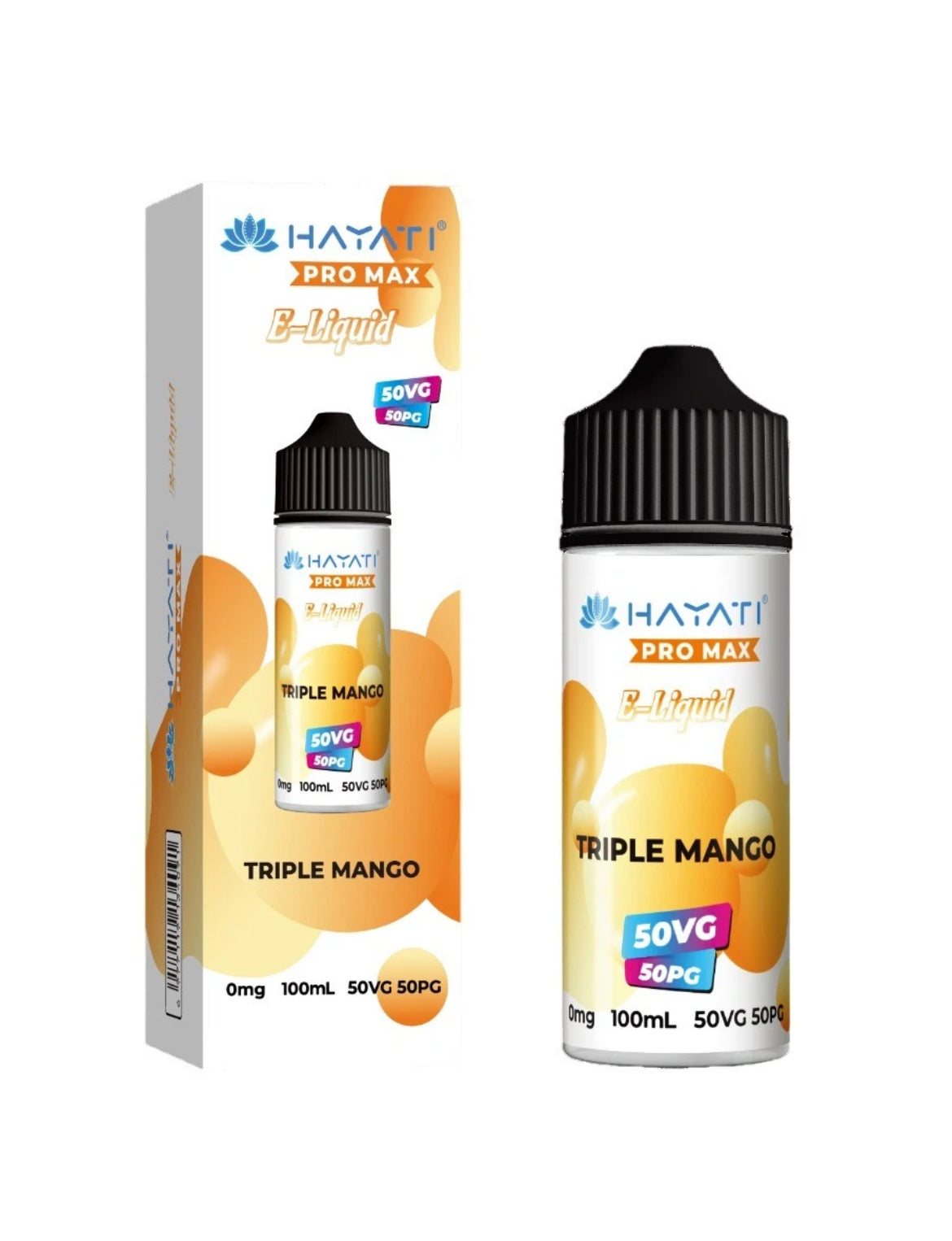 Hayati Pro Max 100ml E liquid 0mg 50/50 VGPG