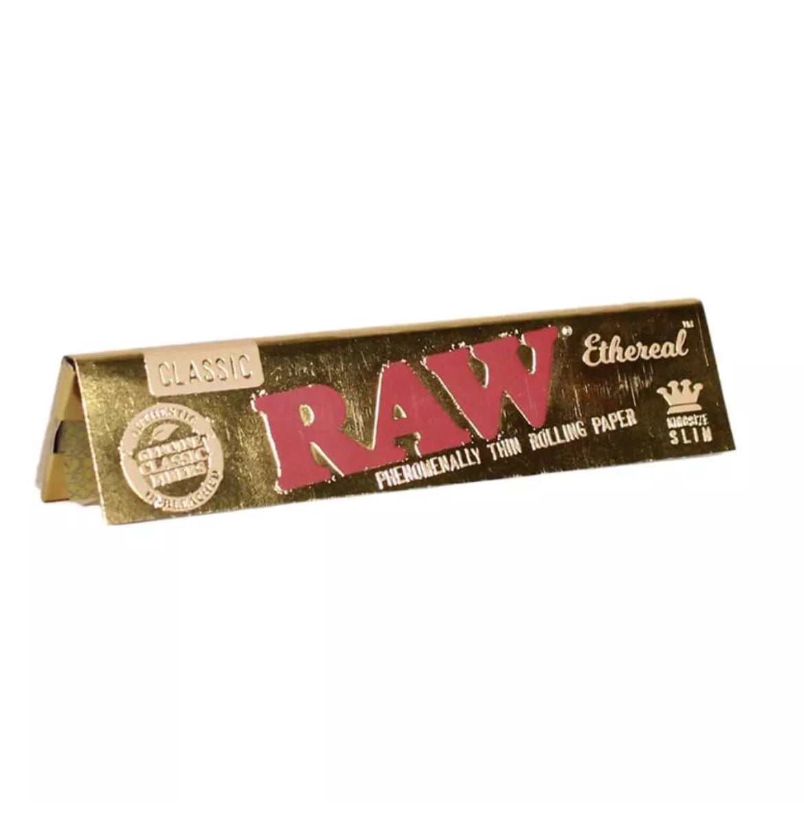 RAW Ethereal GOLD King size Genuine Product - Raw's Thinnest Papers