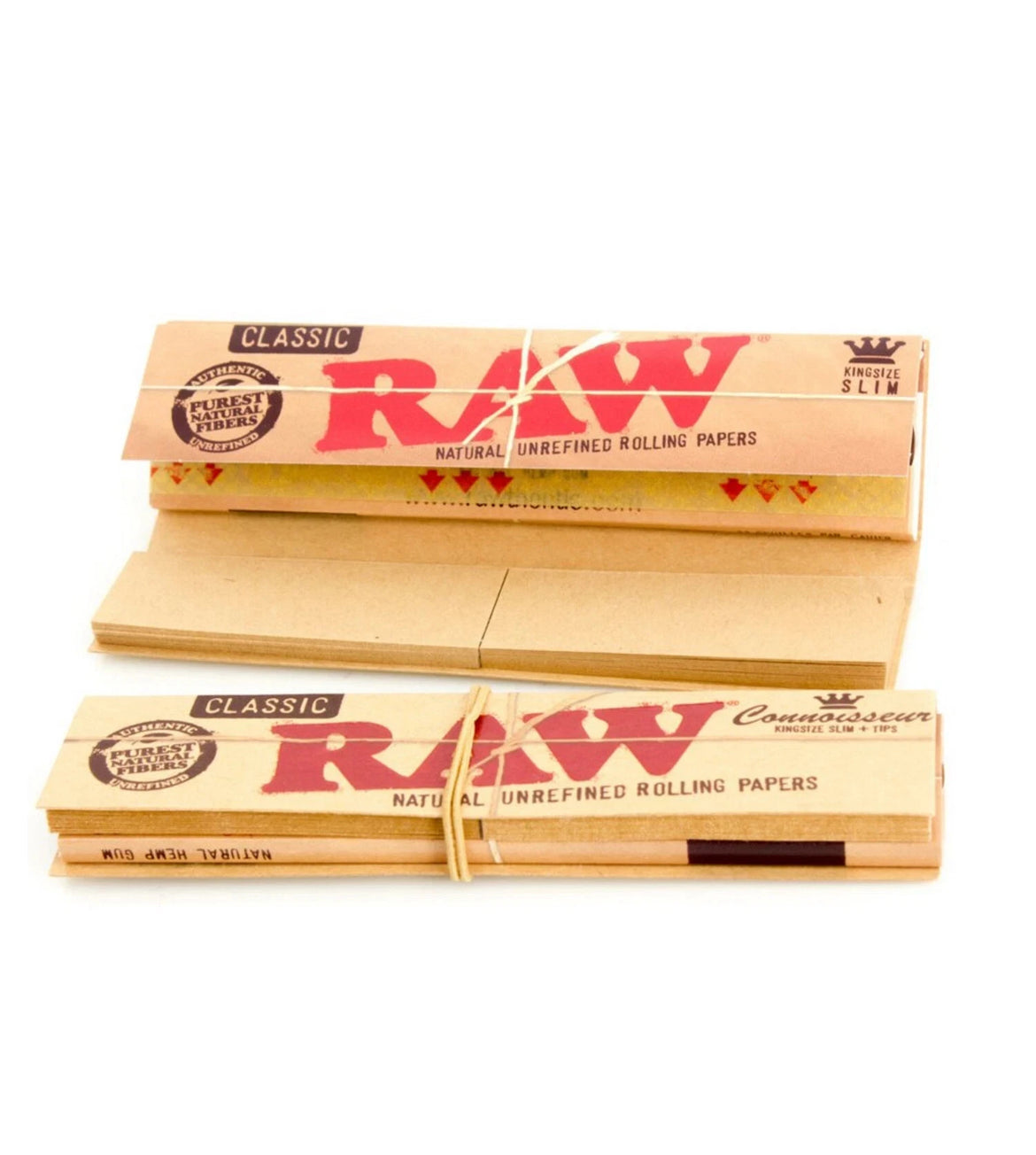 Raw With Roach Raw Classic Connoisseur  Raw Papers With Tips King Size