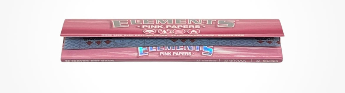 Pink Elements King Size Rolling Papers