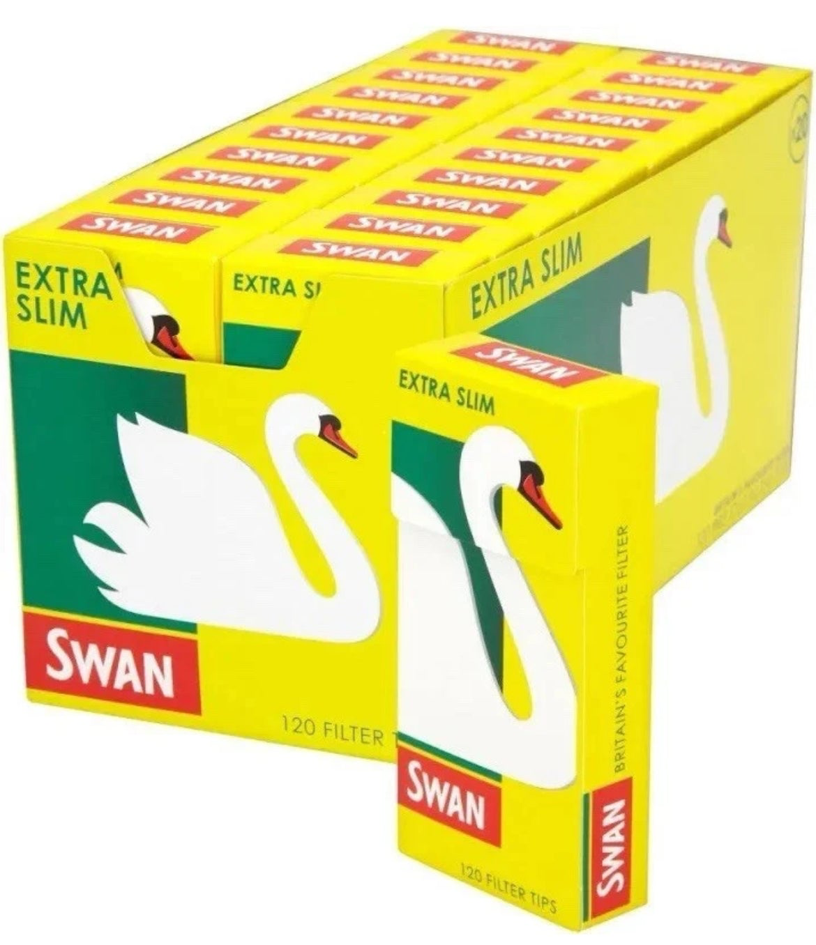 SWAN Extra Slim Filter Tips, Pre Cut Filter W,Extra Slim Filter Tip