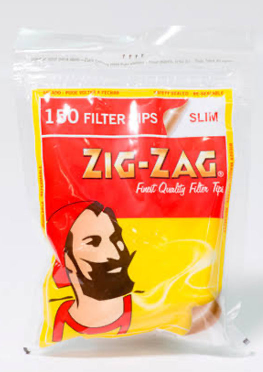 ZIG ZAG Slim Cigarette Filter Tips Box Resealable
