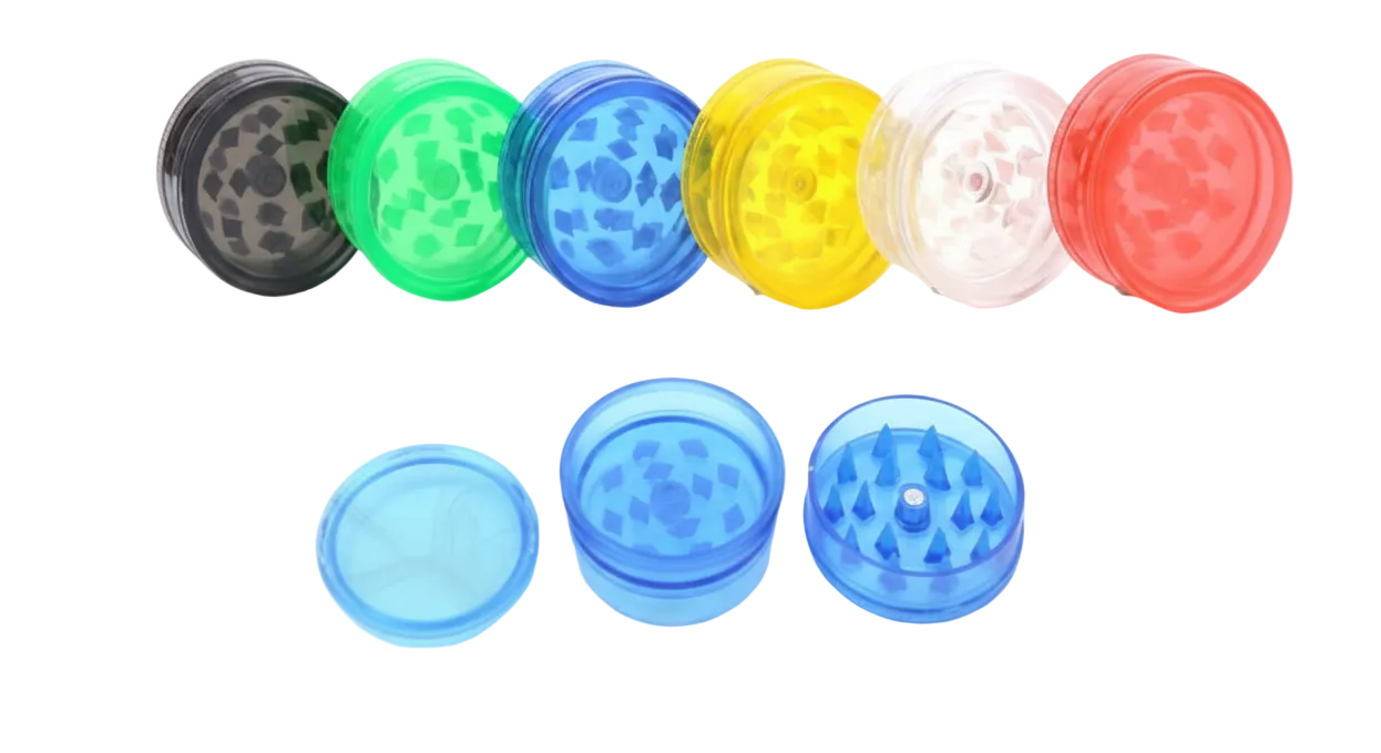 Magnetic Shark Teeth Pocket Grinder Mini 40mm 3-Part Herb Grinder