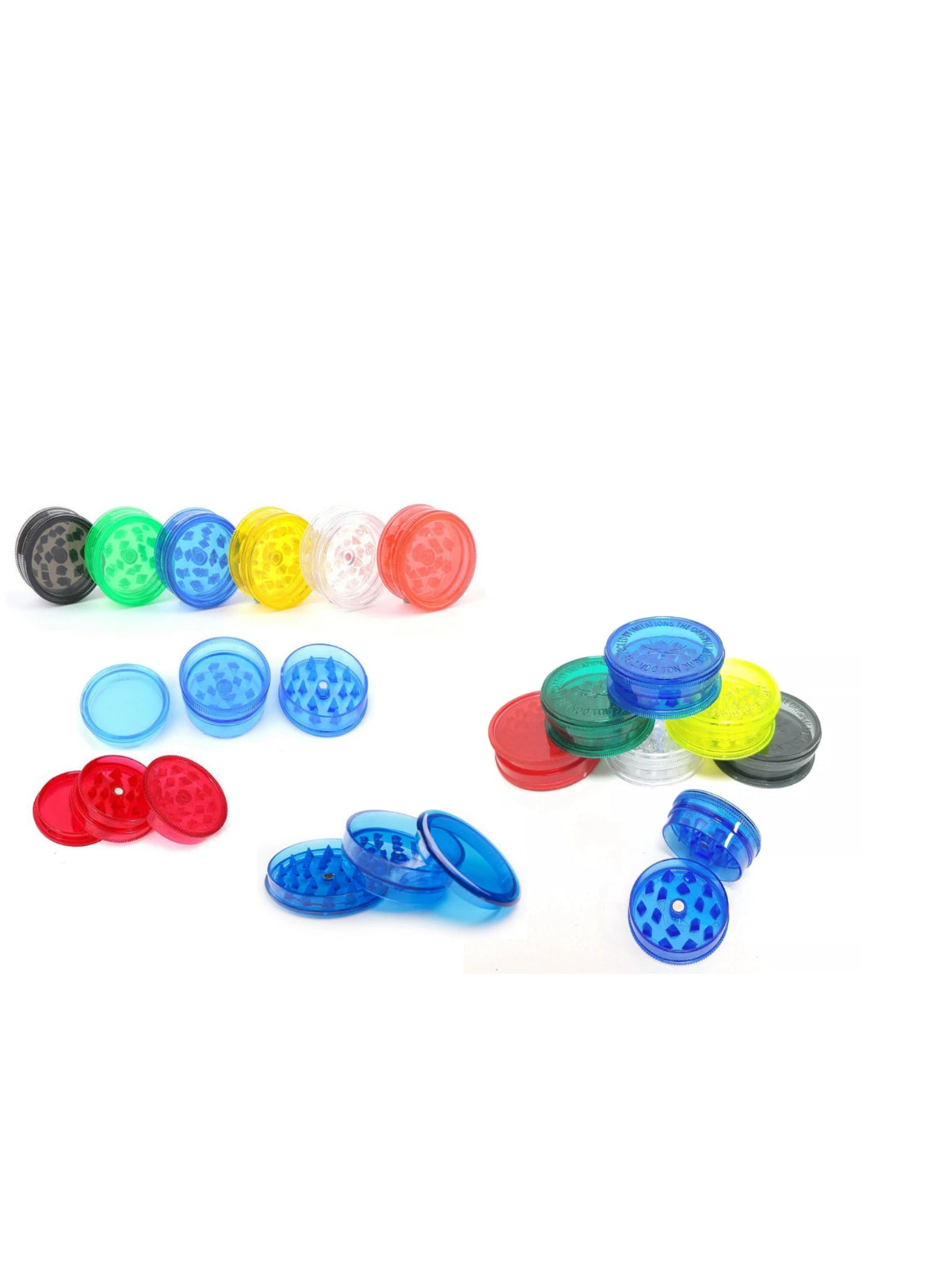Magnetic Shark Teeth Pocket Grinder Mini 40mm 3-Part Herb Grinder