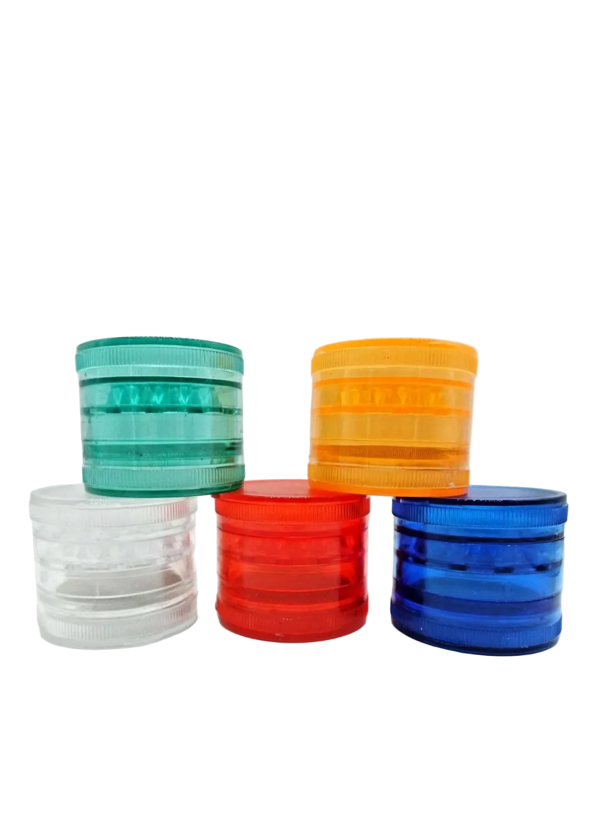5 Part Plastic Grinder Magnetic Herb Grinder  Colour
