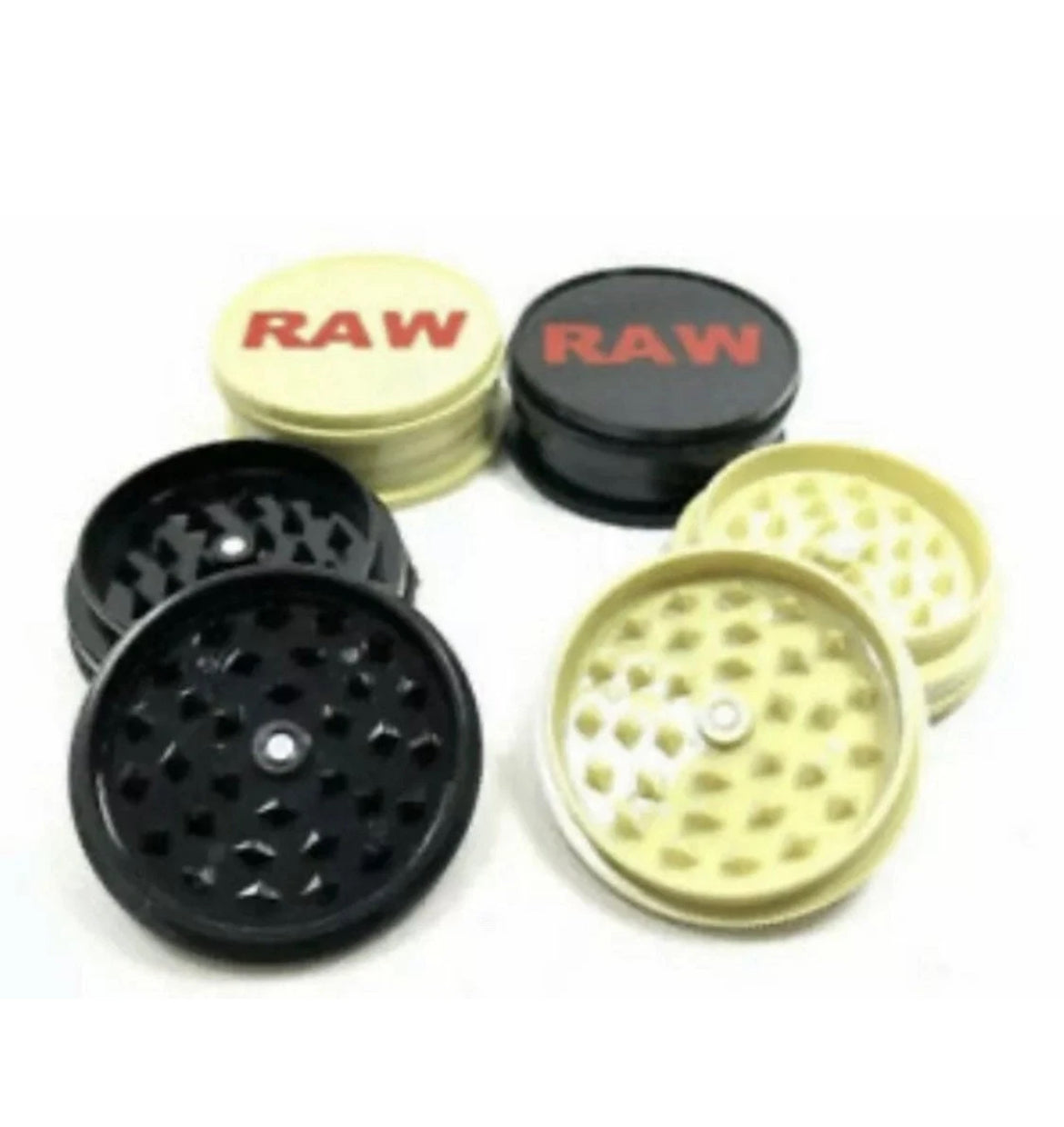 Raw Tabasco Plastic Grinder Plastic Shark Teeth Grinder Crusher 60mm 3 Parts
